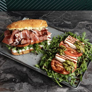 Half Sandwich & Half Caprese Salad