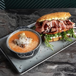 Half Sandwich & Creamy Tomato Soup