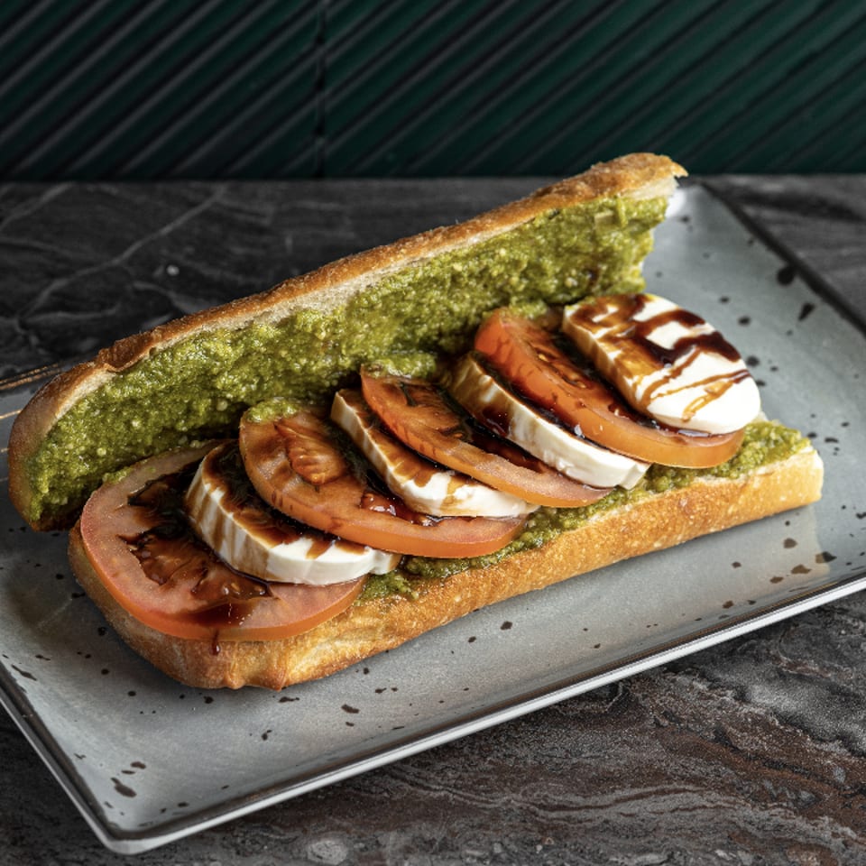 Caprese Sandwiches and Salads