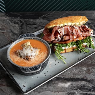 Half Sandwich & Half Creamy Tomato Soup
